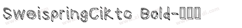 SweispringCiKtc Bold字体转换